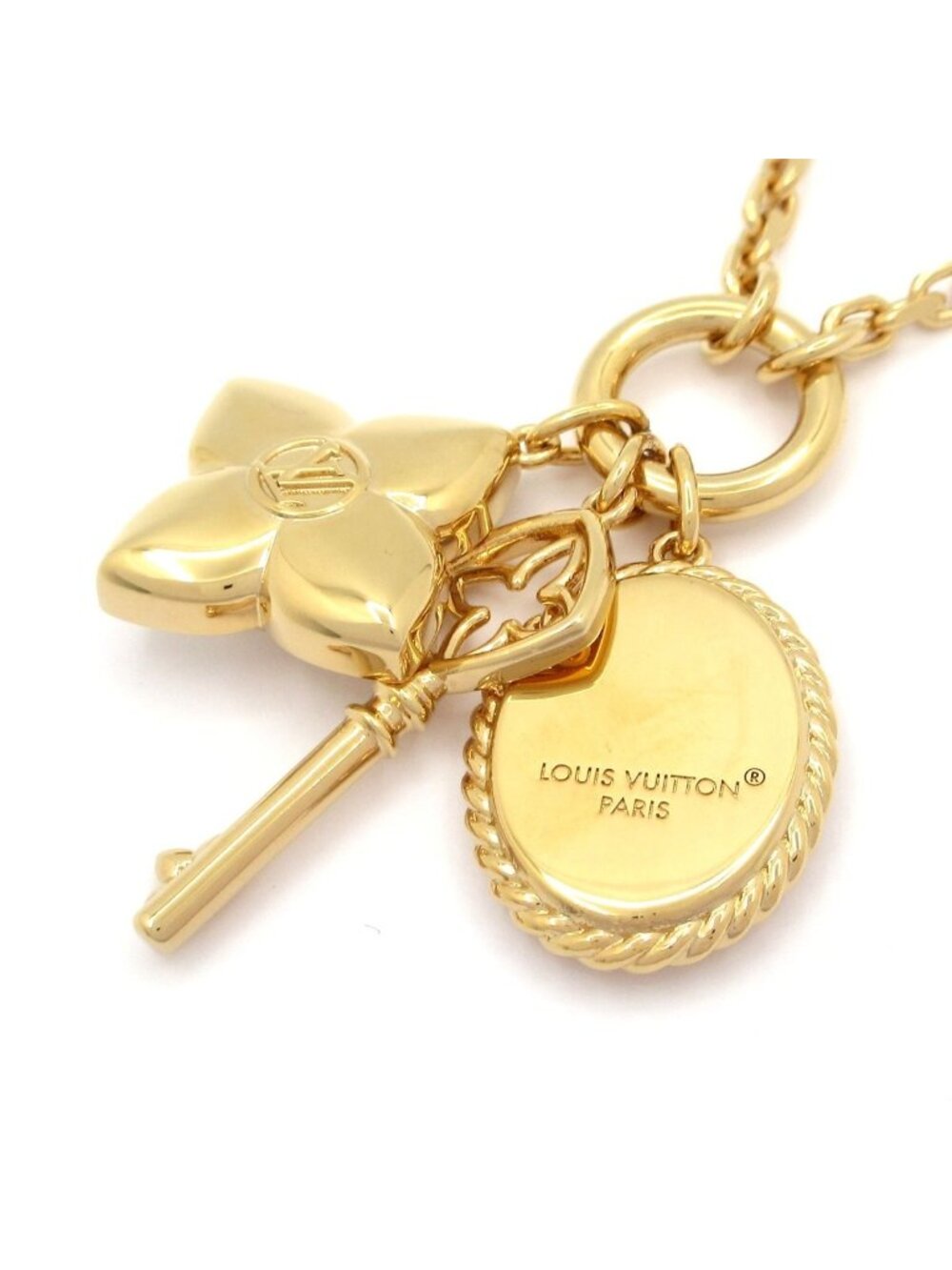 Louis Vuitton Necklace LV Signet Gold - Picture 3 of 6